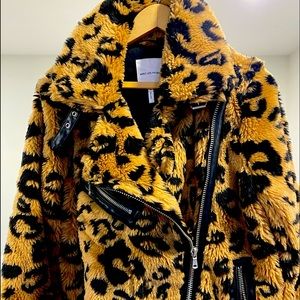 AVEC LES FILLES Faux Fur Jacket